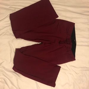 Red express columnist boot cut pants